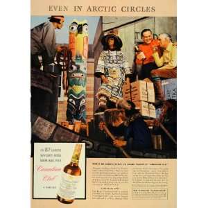  1938 Ad Canadian Club Arctic Alaska Alaskan Cooler 