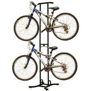 Freestanding Dual Bike Tree Storage Rack System Garage Organizer New 