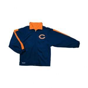  Chicago Bears Youth Striped Midweight Jacket: Sports 