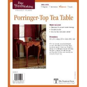  Porringer Top Tea Table Project Plan