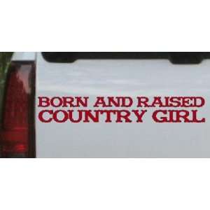  Red 60in X 9.8in    Born and Raised Country Girl Country 