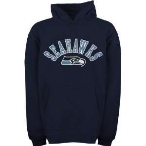  Seattle Seahawks Youth Blue Arched Team Name with Logo 