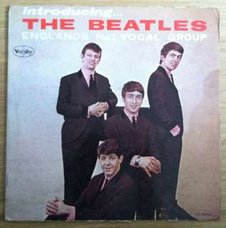 BEATLES Introducing The Beatles LP (Vee Jay) ORIGINAL MONO AD BACK 