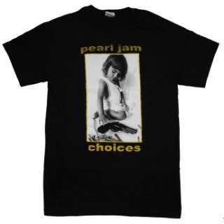 Pearl Jam Choices Artwork Rock Band T Shirt BRAND NEW ITEM 