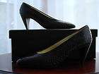 Walter Steiger black d orsay pump 8AA heels shoes NR  