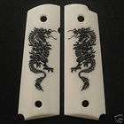   Compact Officers 1911 Evil Skulls grips   Faux Ivory Magwell II