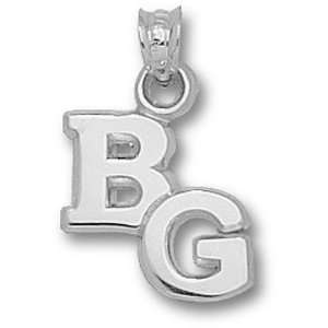 Bowling Green Falcons Block Bg 1/2 Pendant (Silver)