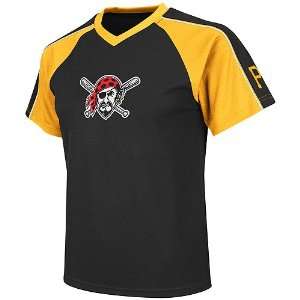 Pittsburgh Pirates Youth Jetstream V Neck Jersey by Majestic Athletic