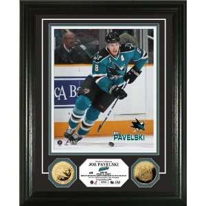  Joe Pavelski 24KT Gold Coin Photo Mint