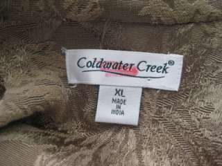 COLDWATER CREEK L Charcoal Gray WOOL Blend Tailored Jacket 14  
