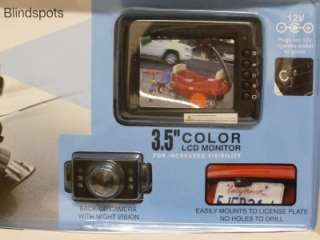NEW SEALED! Vehicle Back Up Camera Wireless 3.5 LCD Color Monitor 