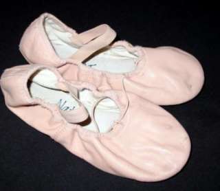 Girls BLOCH Pre Owned BALLET SHOES pink leather ~ 3 C  