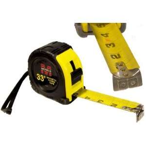   52208   33 x 1 1/4 Black / Yellow Tape Measure with Magnetic Tip