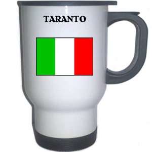  Italy (Italia)   TARANTO White Stainless Steel Mug 