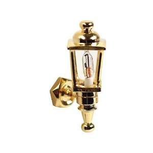    Dollhouse Miniature 1/2 Scale Brass Carriage Lamp: Toys & Games