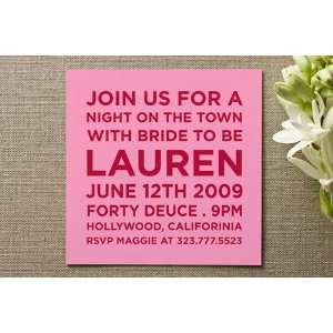  Block Bachelorette Party Invitations by The Social 