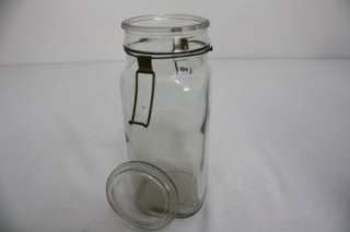   SMALLEY KIVLAN ONTHANK BOSTON FRUIT JAR WITH HOOK LID 8 1/2 TALL