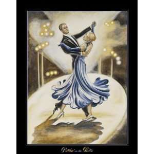  2 Ballroom Dancing Posters Tango Salsa Dance Prints: Patio 