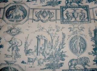   Lee Jofa Blue Neoclassical Toile Home Decor Fabric $1,020 value  