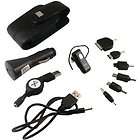 bluefox universal bluetooth headset complete kit ac dc charger usb