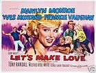 Lets make love Marilyn Monroe vintage movie poster