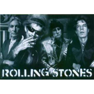 Rolling Stones   Black & White Group Shot with Logo   Sticker / Decal