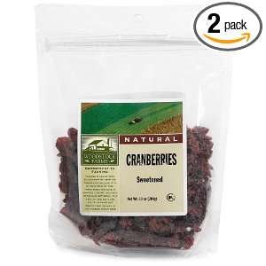 Woodstock Farms Cranberries, Sweetened, 10 Ounce Bags (Pack of 2 