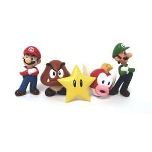  New Super Mario Brothers BanPresto Set of 5 PVC Figures 