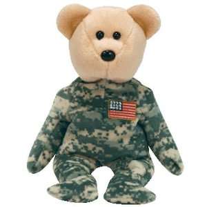    TY Beanie Baby   SALUTE the Bear (Flag on Chest): Toys & Games