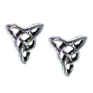   : Stud Earrings Sterling Silver   Celtic Knot Small Triangle: Jewelry