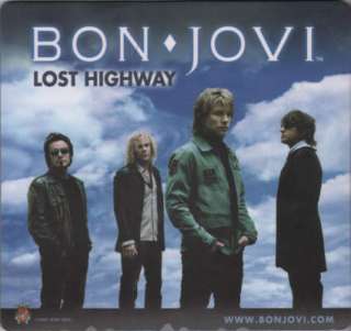 BON JOVI   Officially Licensed Lost Highway Mousemat.  