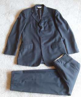 Mens 40L Blazer 40 Long PRONTO UOMO Charcoal Pinstripe Wool SUIT Pants 