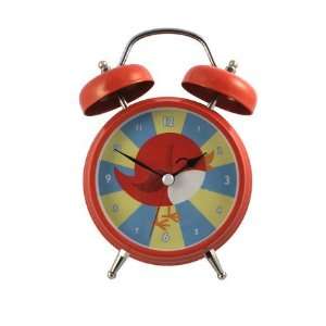    New Adorable Round Red, Birdie Talking Alarm Clock