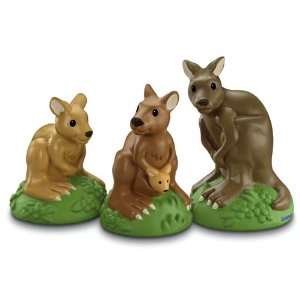  Fisher Price Zoo Talkers Kangaroo Family   Set of 3 Toys 