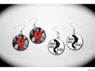 MICHAEL JACKSON Thriller   2 pairs of charm EARRINGS  