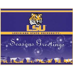  Louisiana State Tigers Holiday Greeting Cards Sports 