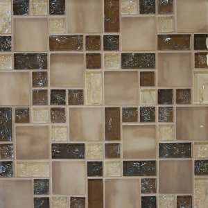  Brown Ice Crackle Glass Mosaic: Home Improvement