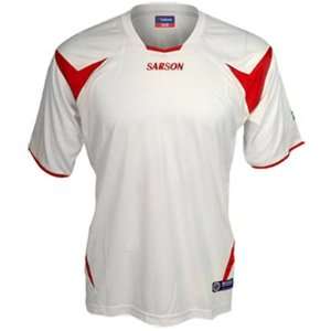   USA Merca Adult Youth Custom Soccer Jersey WHITE/RED AXS: Sports