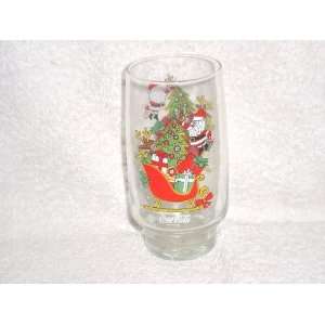  Coca Cola Santa & Sleigh Glass Tumbler 