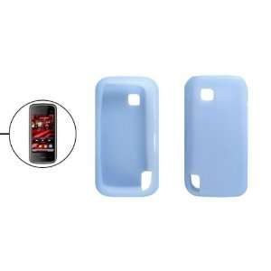   Light Blue Silicone Skin Back Guard Cover for Nokia 5230: Electronics