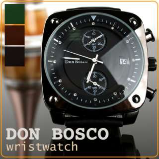 DON BOSCO]Men&Women 3 dials Casual+Dress wristwatch excellent gift 