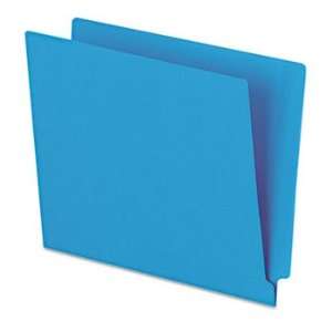   Two Ply Folders, Straight Tab, Letter, Blue, 100/Box Electronics