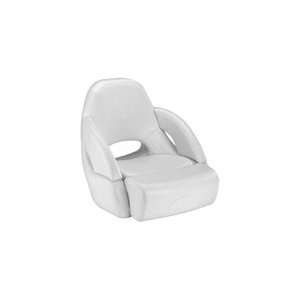 Attwood Matrix Marine White Bucket Seat with Arms, Bolster and Cargo 