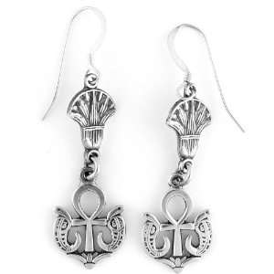  Egyptian Jewelry Serpent Ankh of Life Earrings Jewelry