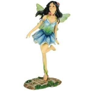  Meadowlark Fairy Faerie glen winged fairy figurine playing 