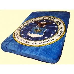 Luxury Queen Air Force Mink Blanket:  Home & Kitchen