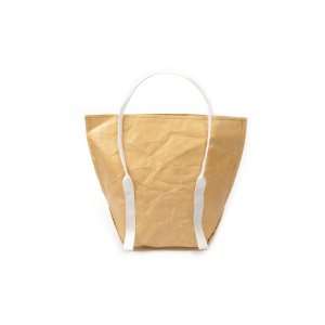  Mimot Reusable Lunch Bag, Brown with White Straps: Kitchen 