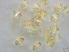 12 Light Rose Champagne Swarovski Beads Bicone 5328 6mm items in 