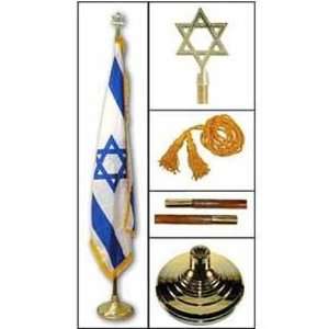  Israel Indoor Flag and pole kit Patio, Lawn & Garden