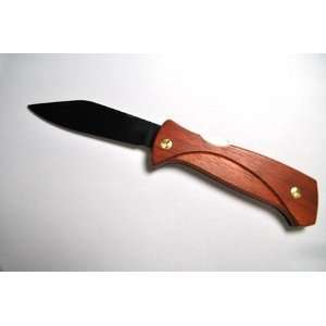 EKA Swede 60 Bubinga Wood Handle Single Black Blade Pocket 